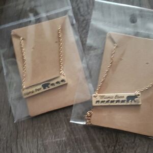 Gold Bar Pendant Necklace Minimalist Jewelry